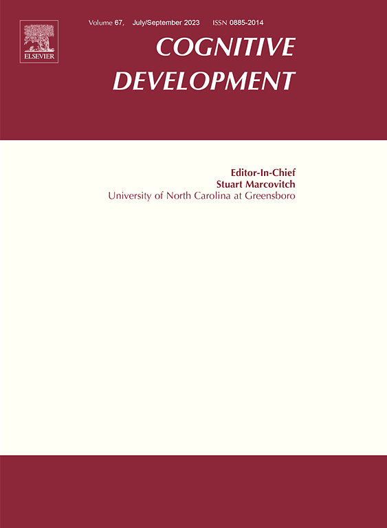 Go to journal home page - Cognitive Development